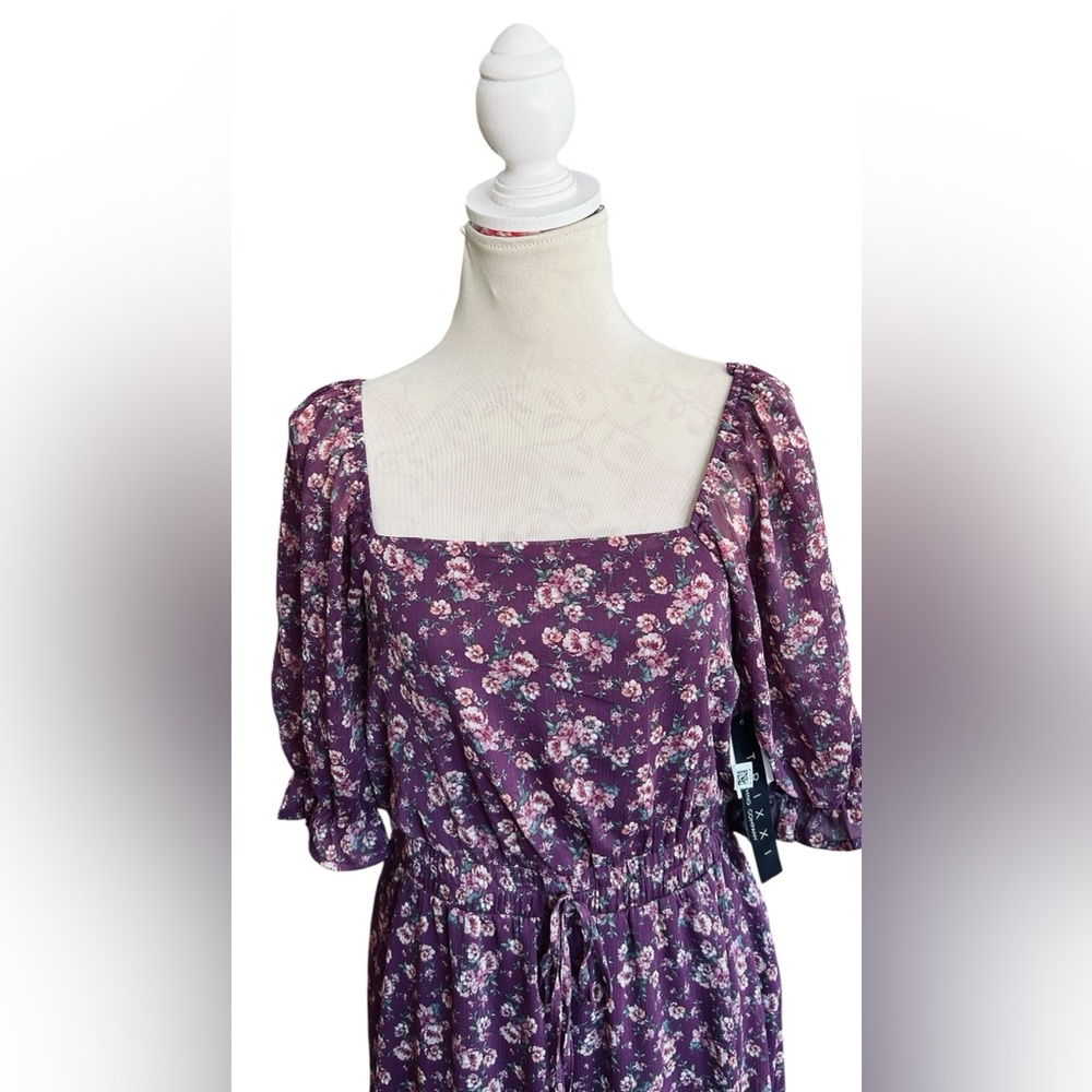 Trixxi Purple Floral Midi Dress - Picture 12 of 16
